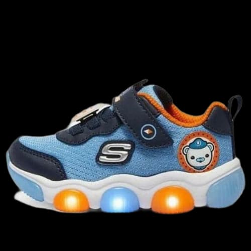 (TD) Skechers Running Sneakers 'Light Blue Navy Orange'