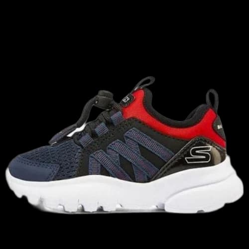 (GS) Skechers Razor Flex Dexler Shoes 'Black Navy Red'