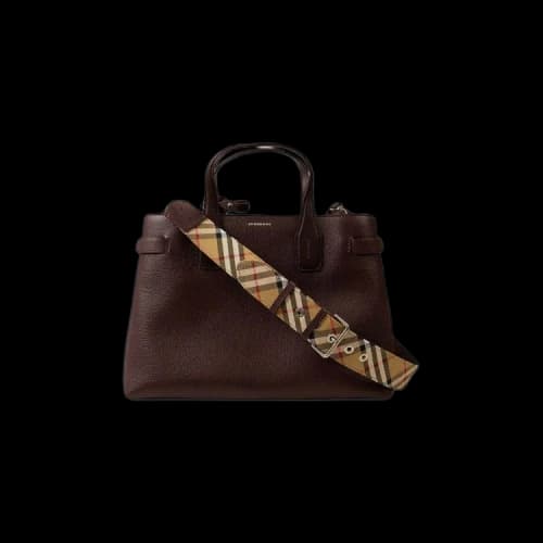 Burberry Top Handle Bag 'Maroon'