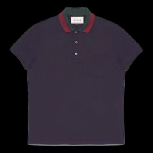 Gucci Striped Cotton Short-Sleeved For Men Navy
