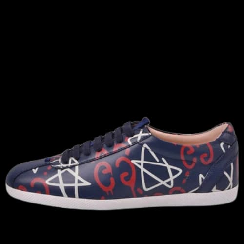 Gucci Apollo Star Leather GG Logo 'Navy' (Women's)
