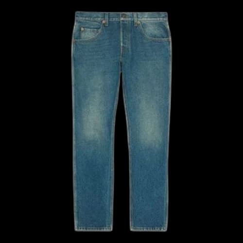 Gucci Tapered Washed Jeans 'Blue Denim'