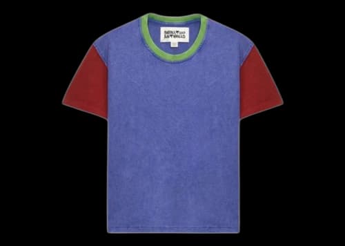 Bad Bunny x Zara Slim Cropped Color Block T-shirt Blue