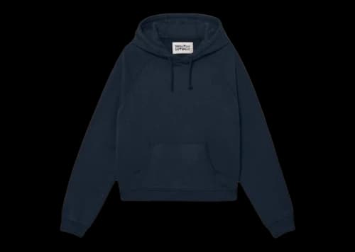 Bad Bunny x Zara Embroidered Logo Hoodie Navy Blue
