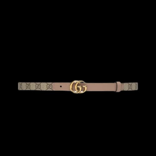 Gucci GG Marmont Thin Belt 'Beige/Ebony'