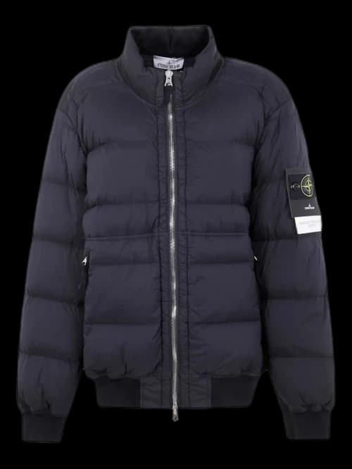 Stone Island Urban Puffer Bomber Jacket Black