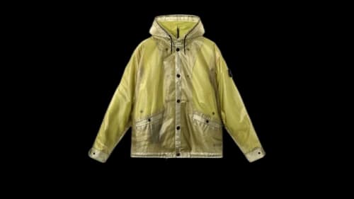Stone Island Translucent Cover + Cotton Moleskin 4100085 Jacket Fern