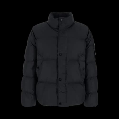 Stone Island Urban Puffer Bomber Jacket 'Black'