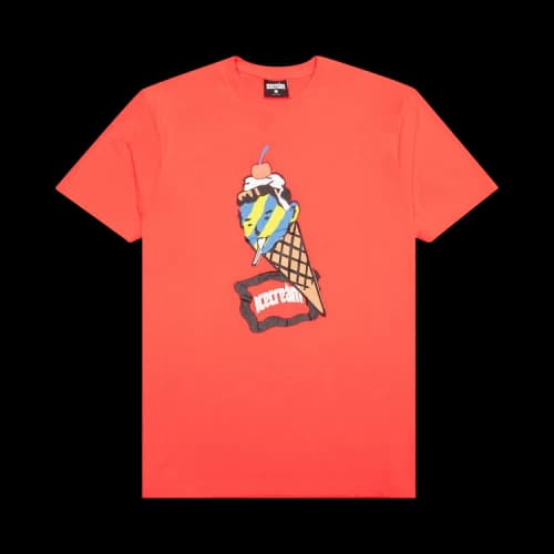 Icecream Cone Man Short-Sleeve Tee 'Neon Red'