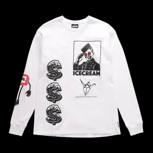 Icecream Fold Long-Sleeve Knit 'White'