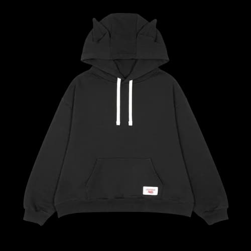 Charles Jeffrey Loverboy Label Ears Hoodie 'Black'