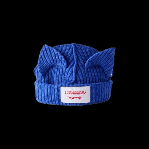 Charles Jeffrey Loverboy Chunky Ears Beanie 'Blue'