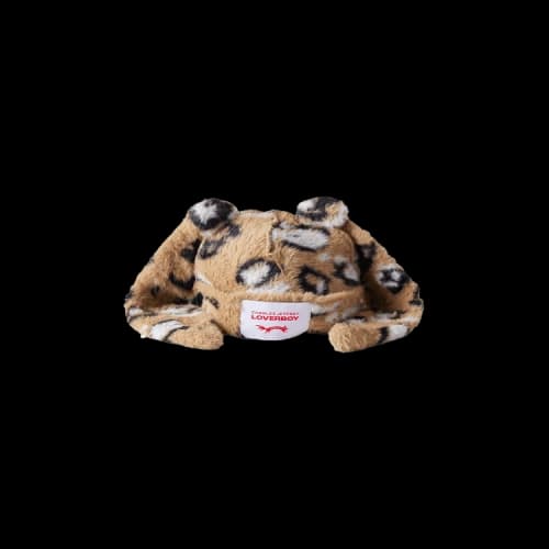 Charles Jeffrey Loverboy Fluffy Chunky Rabbit Beanie 'Brown Leopard'