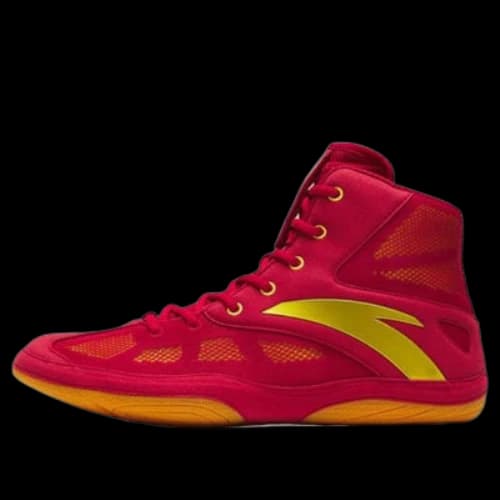 ANTA High Top Wrestling Shoes 'Red Yellow'