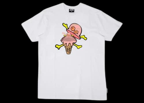 Icecream Ice Cream Nesting Tee White