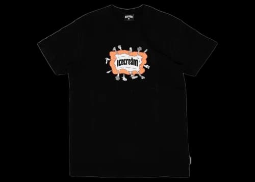 Icecream Ice Cream Fight Tee Black