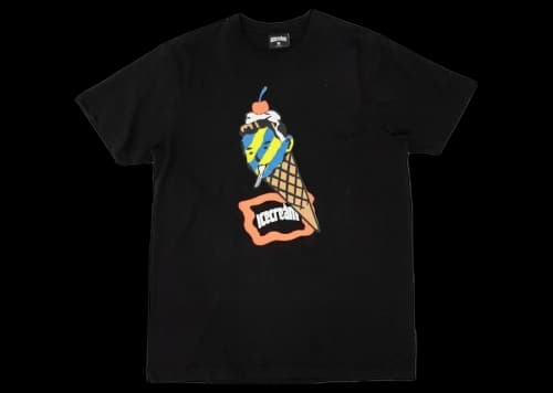 Icecream Ice Cream Cone Man Tee Black
