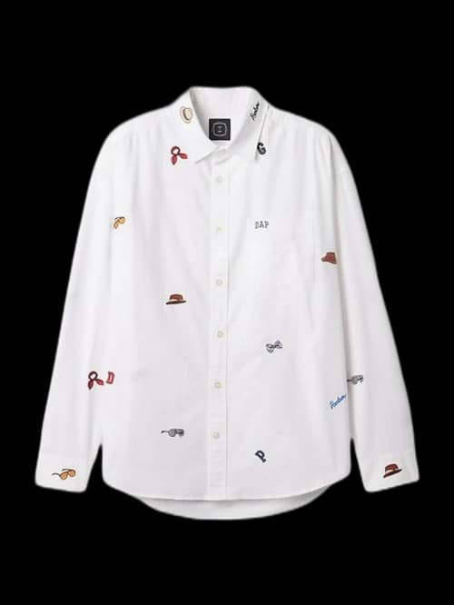 Gap x DAP Embroidered Oxford Shirt Optic White