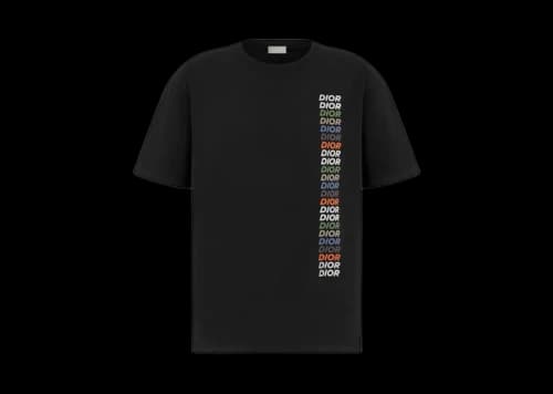 Dior Printed Logo T-shirt Black