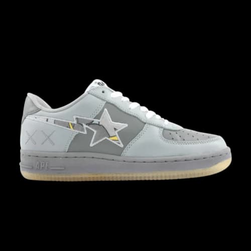 Kaws x Bapesta FS-001 Low 'Yellow Grey'