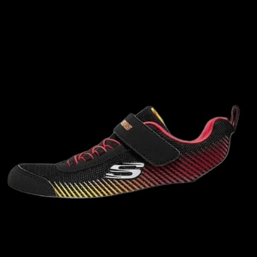 (GS) Skechers Microspec Gorza Shoes 'Black Red Yellow'