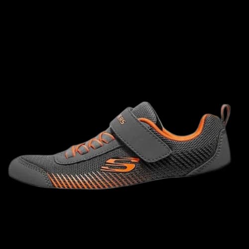 (GS) Skechers Microspec Gorza Shoes 'Grey Orange'