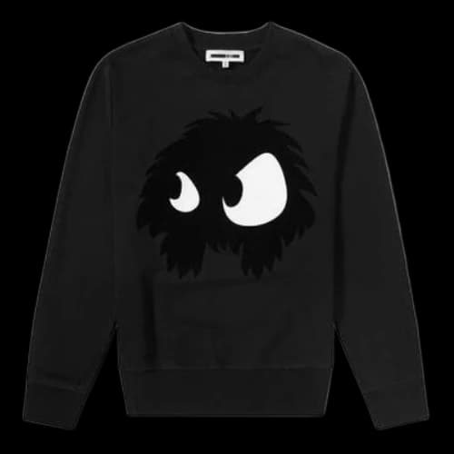Alexander McQueen Pattern Round Neck Long Sleeves Sweatshirt 'Black'