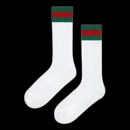 (PS) Gucci Long Web Sock 'White'