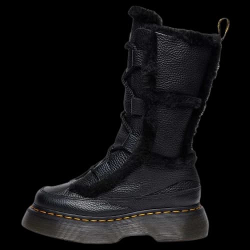 Dr.Martens BUZZ LACE Leather Knee high Boots 4.7CM Women's