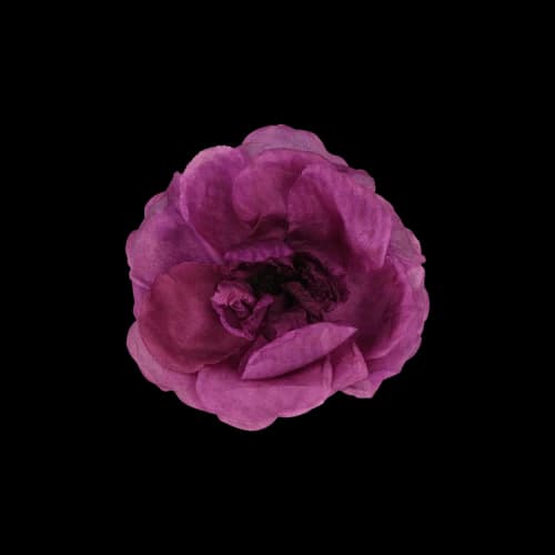 Gucci Silk Flower Brooch Purple