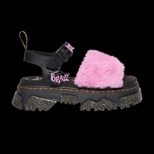 Dr. Martens Bratz x Mattison Strap Sandal 'Black Pink Fur' (Women's)