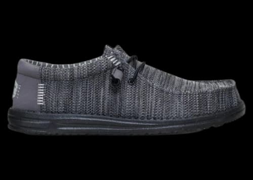 Hey Dude Wally Stretch Sox Granite Grey Black