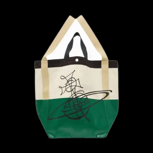 Vivienne Westwood Worker Runner Holdall Tote 'Beige/Green'