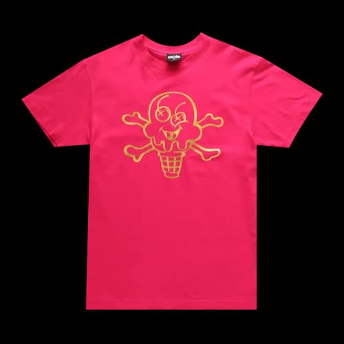 Icecream Metallic Short-Sleeve Tee 'Pink Peacock'