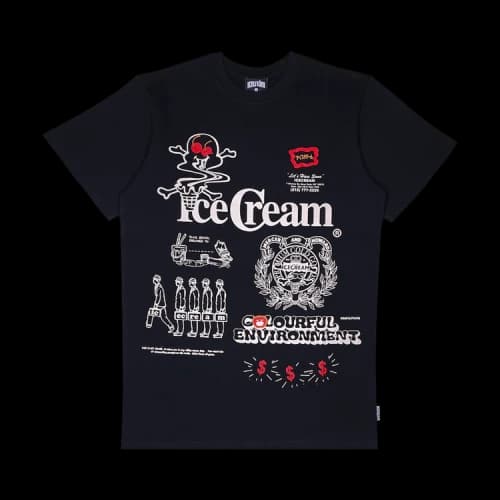 Icecream Colourful Short-Sleeve Tee 'Black'
