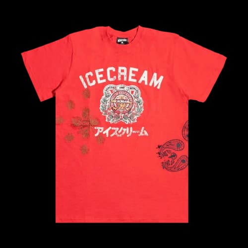 Icecream Graduate Knit Short-Sleeve Tee 'Red'