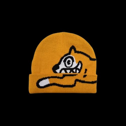 Icecream Jade Knit Cap 'Golden Yellow'