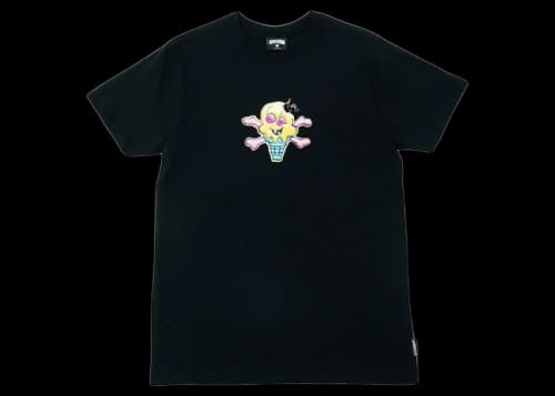 Icecream Ice Cream Cookie Tee Black