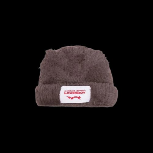 Charles Jeffrey Loverboy Fluffy Chunky Ears Beanie 'Brown'