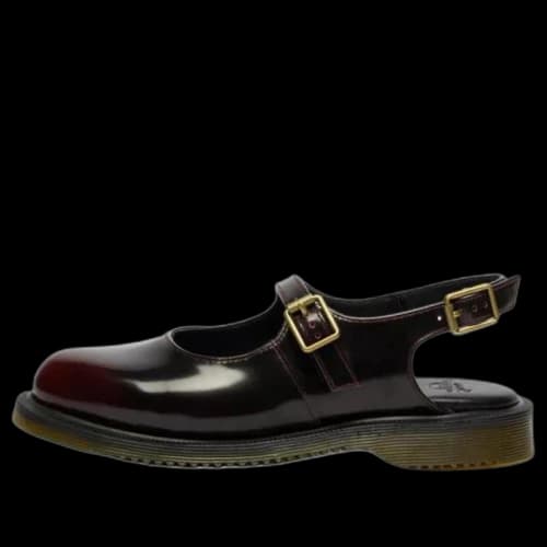 Dr. Martens Madaline Mary Jane Rub Off Leather Sling Back 'Cherry Red' (Women's)