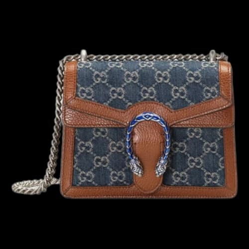 Gucci Dionysus Single Shoulder Bag Mini Blue/Brown (Women's)