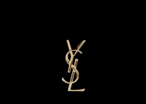 Saint Laurent Cassandre Matelasse Card Case Grain De Poudre Embossed Leather Black