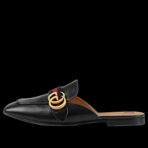 Gucci Princetown Leather Slippers 'Black' (Women's)