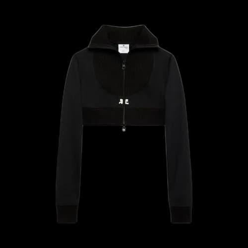 Courrèges Short Tracksuit Jacket 'Black'