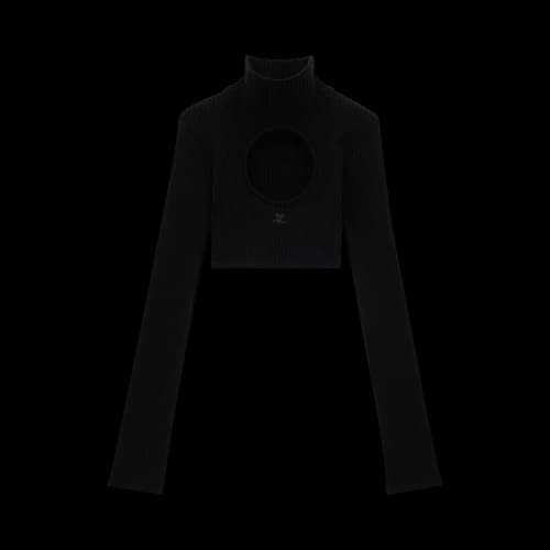 Courrèges Cropped Sweater 'Groseille'