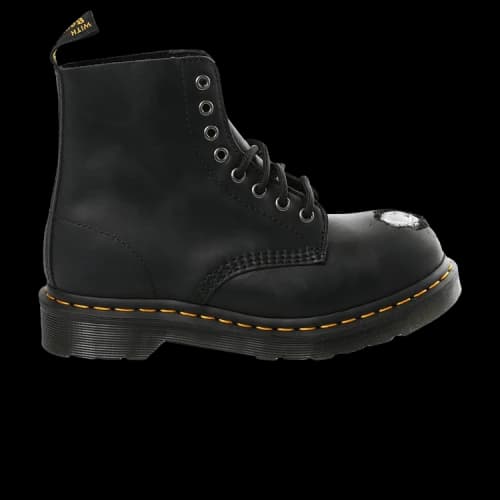 Dr. Martens 1460 Metal Toe Leather Boots Black Wyoming