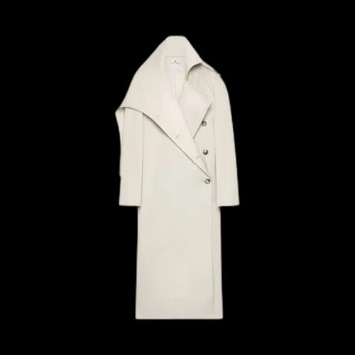 Courrèges Oblique Trench Coat 'Off White'