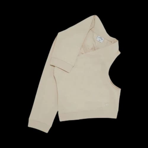 Courrèges Off Shoulder Sweatshirt 'Oatmeal'