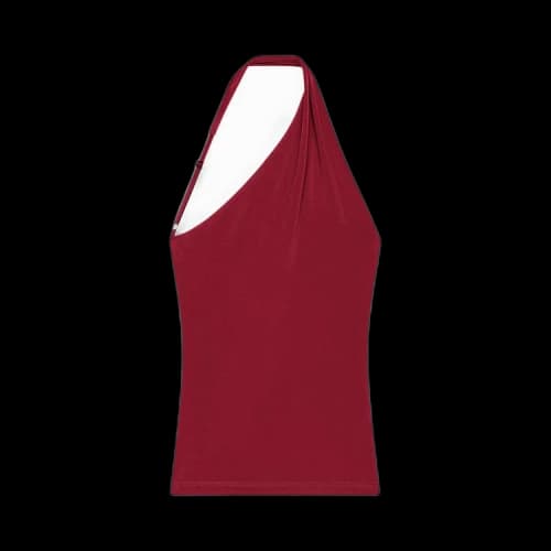 Courrèges Slash Asymmetrical Top 'Red'