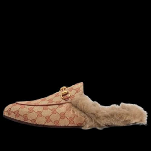 Gucci Princetown GG canvas slipper